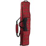 BURTON WHEELIE GIG BAG IN TRUE RED FLANNEL PLAID IN 181 CM LONG