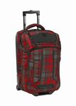 BURTON WHEELIE FLIGHT DECK BAG IN TRUE RED FLANNEL PLAID