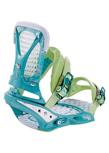 BURTON TRIAD SNOWBOARD BINDINGS IN MARINE GREEN