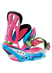 BURTON CARTEL EST SNOWBOARD BINDINGS IN MAGENTA MADNESS