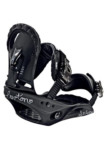 BURTON WOMEN'S STILETTO SNOWBOARD BINDINGS IN MATTE BLACK