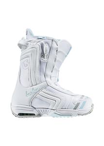 BURTON WOMEN'S EMERALD SNOWBOARD BOOTS IN WHITE AND LIGHT BLUE