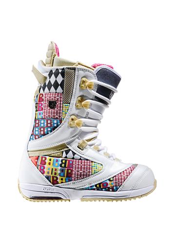 BURTON WOMEN'S SAPPHIRE SNOWBOARD BOOTS IN WHITE AND COACH