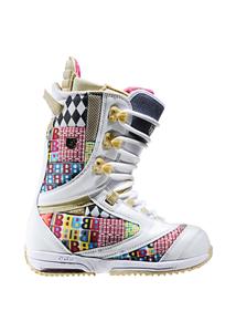 BURTON WOMEN'S SAPPHIRE SNOWBOARD BOOTS IN WHITE AND COACH