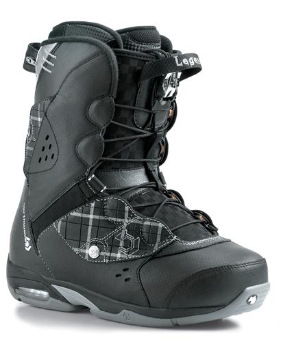 NORTHWAVE LEGEND SL SNOWBOARD BOOTS IN BLACK AND SILVER