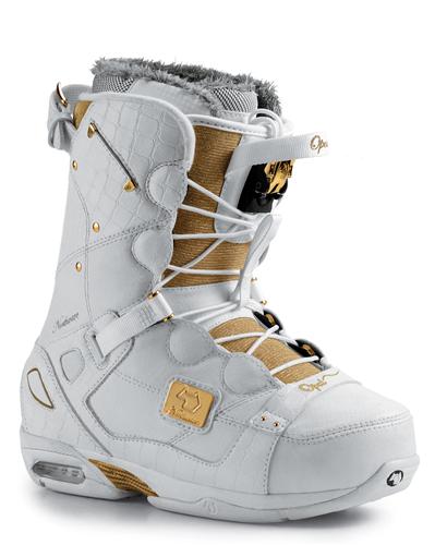 NORTHWAVE WOMEN'S OPAL SL SNOWBOARD BOOTS IN WHITE AND GOLD
