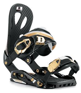 DRAKE FIFTY SNOWBOARD BINDINGS IN BLACK AND SILVER