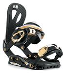DRAKE FIFTY SNOWBOARD BINDINGS IN BLACK AND SILVER