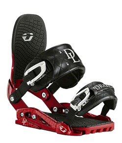 DRAKE WOMEN'S DL SNOWBOARD BINDINGS IN RED