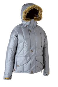 LITA GOING STEADY DOWN SNOWBOARDING JACKET IN SILVER