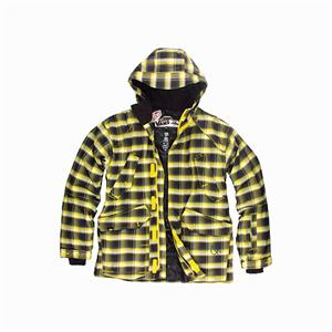VANS ANDREAS WIIG INSULATED JACKET IN DOWRY YELLOW LUMBER PLAID