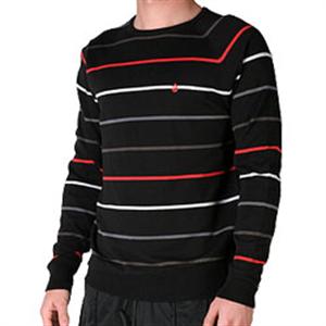VOLCOM TRANSPORT SWEATER IN BLACK
