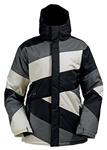 BURTON DEFENDER JACKET IN SMOEK, TRUE BLACK, AND BRIGHT WHITE