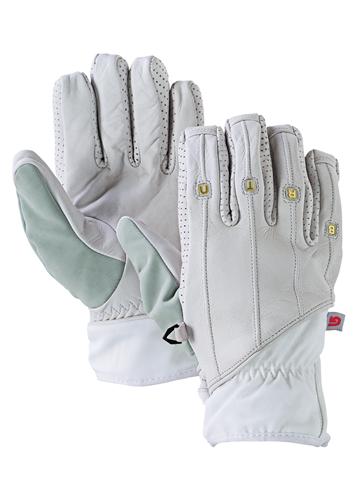 BURTON RPM LEATHER GLOVE IN BRIGHT WHITE
