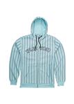 BURTON BONDED HOODIE IN AIR/RON BURGUNDY PINSTRIPE