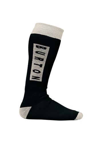 BURTON EMBLEM SNOWBOARD SOCK IN TRUE BLACK