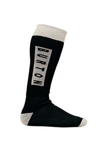 BURTON EMBLEM SNOWBOARD SOCK IN TRUE BLACK