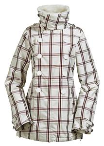 THE WHITE COLLECTION WOMEN'S WINDSOR'S FINEST JACKET IN BRIGHT WHITE VINTAGE PLAID