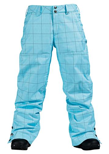 BURTON WOMEN'S MIGHTY PANT IN ARCTIC BLUE PLAID