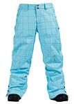 BURTON WOMEN'S MIGHTY PANT IN ARCTIC BLUE PLAID