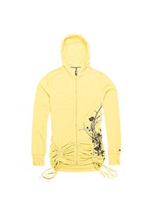 BURTON WOMEN'S PLAYER HOODED FULL-ZIP SWEATSHIRT IN BANANA