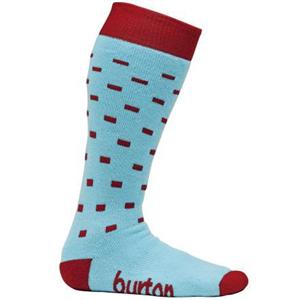 BURTOM WOMEN'S POLKA SQUARE SNOWBOARD SOCK IN MULTI POLKA SQUARES