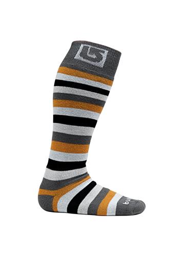 BURTON WOMEN'S SCOUT SNOWBOARD SOCK IN TRUE BLACK STRIPE