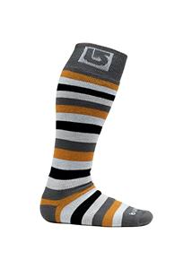 BURTON WOMEN'S SCOUT SNOWBOARD SOCK IN TRUE BLACK STRIPE