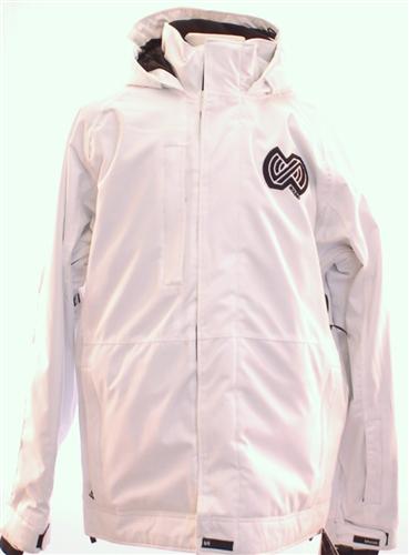 SOUND FADER INSULATED JACKET IN WHITE PRINT