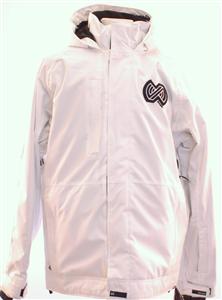 SOUND FADER INSULATED JACKET IN WHITE PRINT