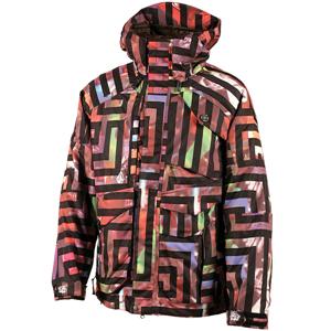 VOLCOM BJORN LEINES V. CO-OPERATIVE JACKET IN THE OBJECT PRINT