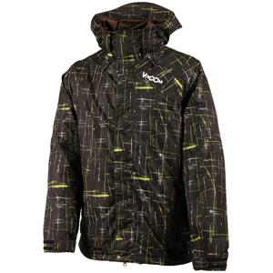 VOLCOM GATHERING JACKET IN PAINTED PLAID BLACK