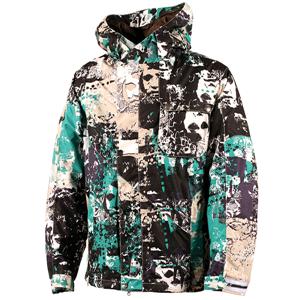 VOLCOM GARDEN JACKET IN MARBEN KHAKI (ZAK MARBEN PRINT)