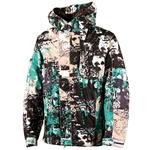VOLCOM GARDEN JACKET IN MARBEN KHAKI (ZAK MARBEN PRINT)