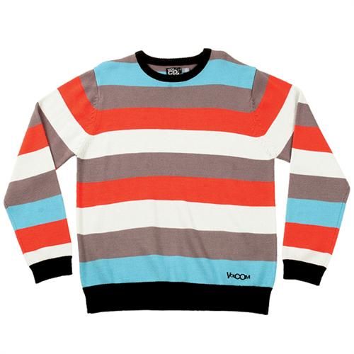 VOLCOM CARDICIAN SWEATER IN LIGHT BLUE