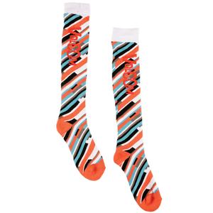 VOLCOM BLURRED SNOWBOARD SOCK IN BLURRED ORANGE