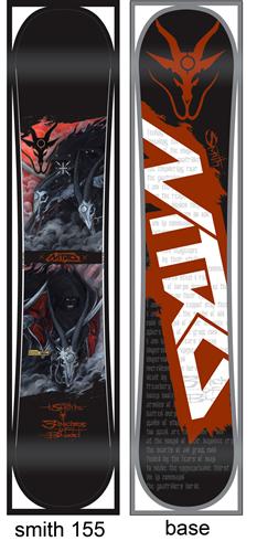 NITRO AUSTIN SMITH T2 ONE OFF SNOWBOARD 155 CM