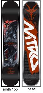 NITRO AUSTIN SMITH T2 ONE OFF SNOWBOARD 155 CM
