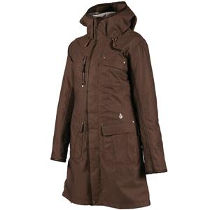 VOLCOM WOMEN'S GALENA INSULATED PARKA IN BROWN