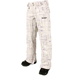 VOLCOM WOMEN'S JERSEY PANT IN PAINTED PLAID WHITE