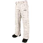 VOLCOM WOMEN'S JERSEY PANT IN PAINTED PLAID WHITE