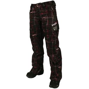VOLCOM WOMEN'S YUKON INSULATED PANT IN PAINTED PLAID PETAL