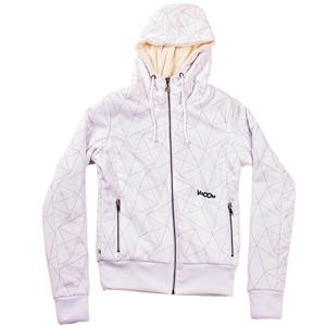 VOLCOM WOMEN'S CRUZ HOODED FULL ZIP JACKET IN WHITE