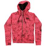 VOLCOM WOMEN'S WOLFSTRIPE HYDROPHOBIC ZIP HOOD SWEATSHIRT IN PINK