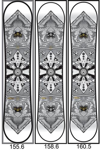 NITRO MISFIT LOGO WIDE SNOWBOARD