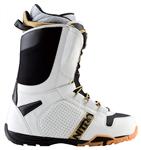 NITRO ANTHEM TLS SNOWBOARD BOOTS IN WHITE, BLACK, AND GOLD