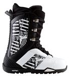 NITRO BARRAGE SNOWBOARD BOOTS IN CLASH BLACK AND WHITE