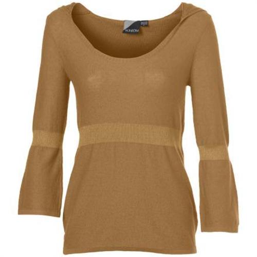 VOLCOM WOMEN'S SASSAFRASS HOODIE IN CAMEL