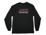 SESSIONS HALFTON LONG SLEEVE T-SHIRT IN BLACK MAGIC