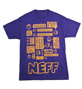 NEFF CLAIMER T-SHIRT IN PURPLE
